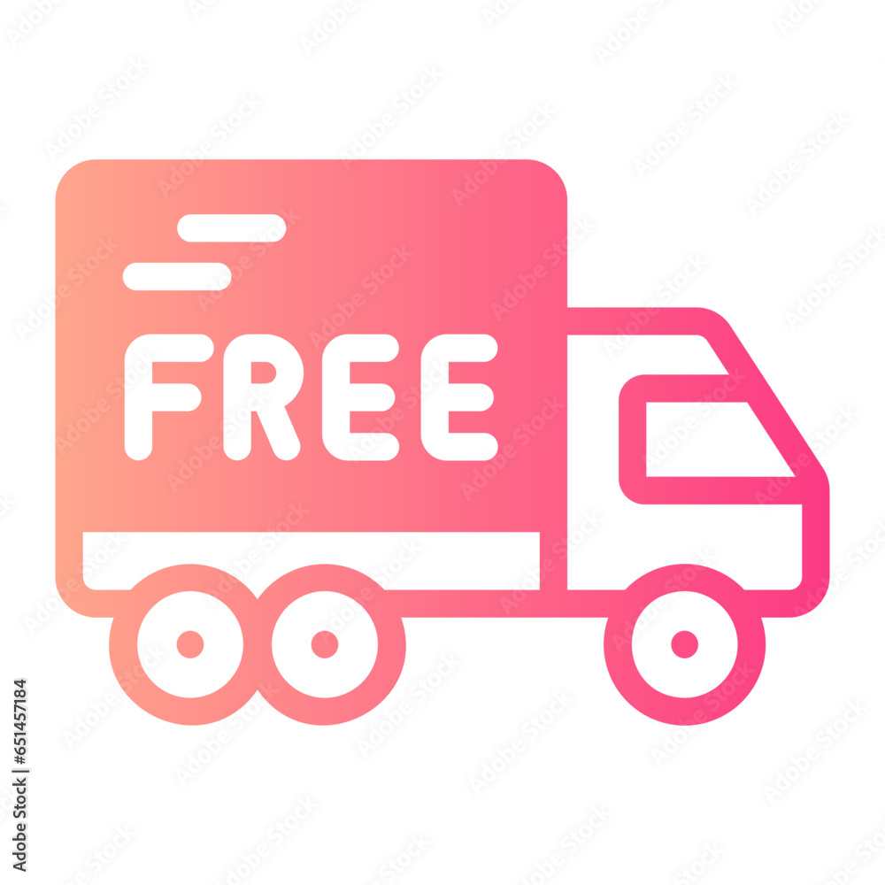 free delivery gradient icon free delivery gradient icon