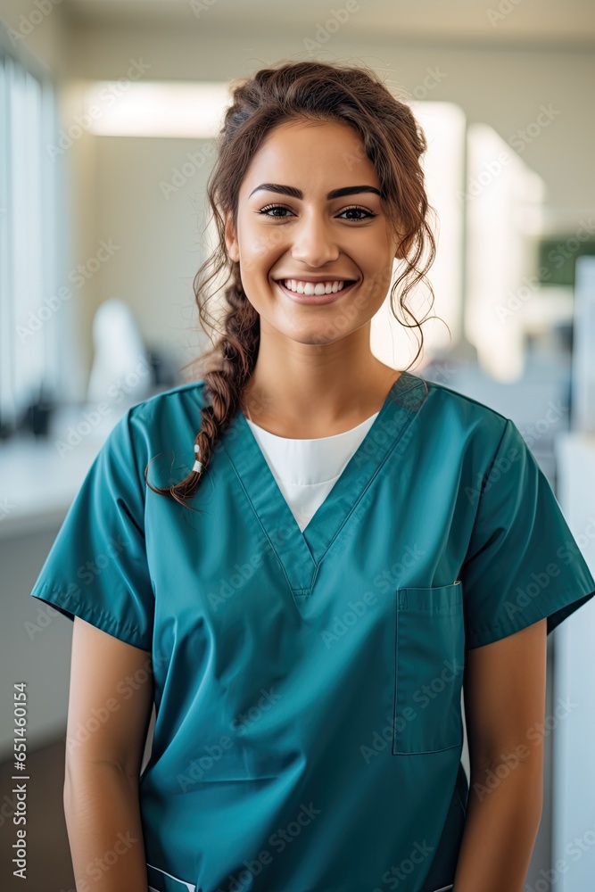 Portrait of a smiling nurse standing
