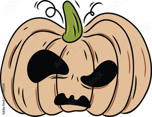 Cranky Halloween Pumpkin