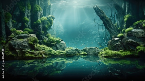 Aquascape  AI generated Image