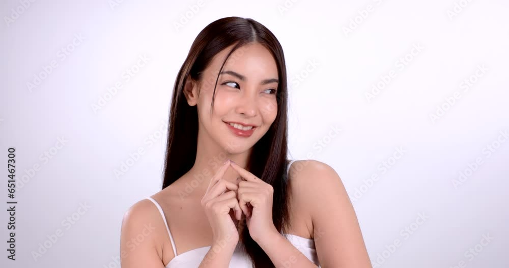 Beautiful young asian woman with clean fresh skin on white background, Face care, Facial treatment, Cosmetology, beauty and spa, Asian women portrait. Beautiful young asian woman with clean fresh skin on white background, Face care, Facial treatment, Cosmetology, beauty and spa, Asian women portrait.