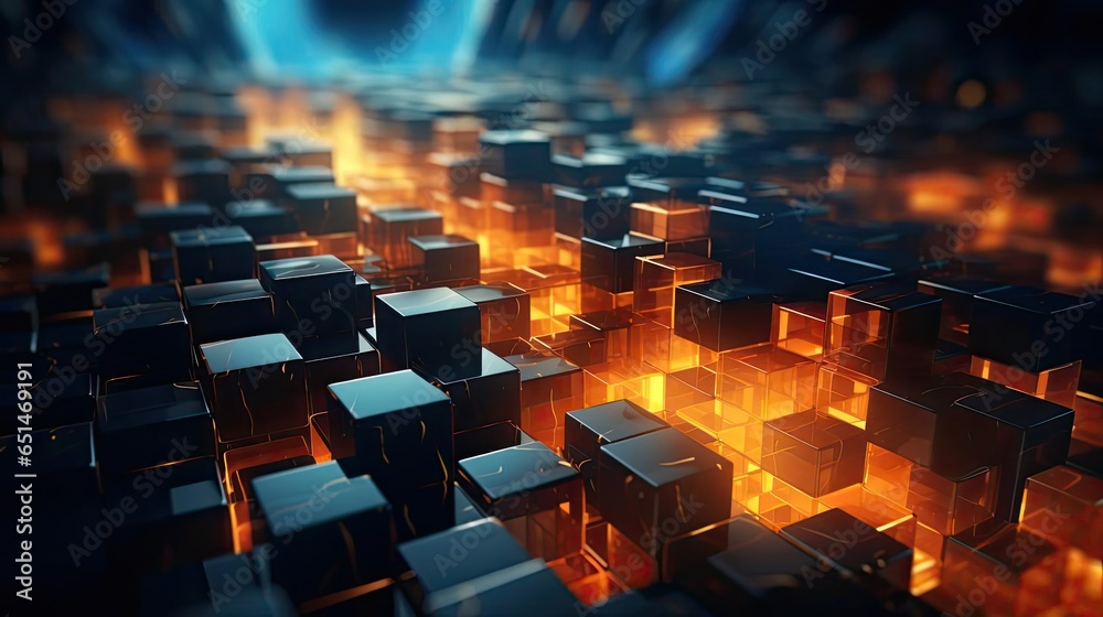 modern dark 3d random abstract object with cinematic color for background modern dark 3d random abstract object with cinematic color for background