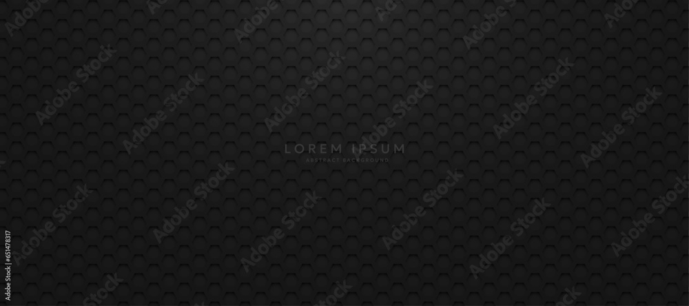Dark background with hexagons. modern abstract background