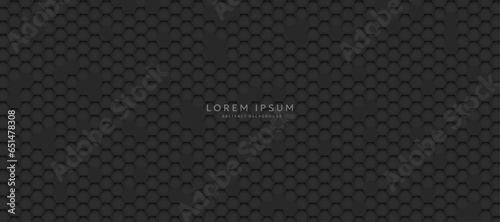 Dark background with hexagons. modern abstract background