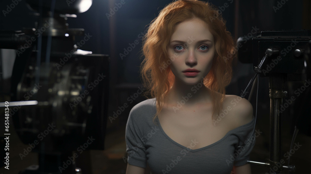 actress working. Generative AI. actress working. Generative AI.