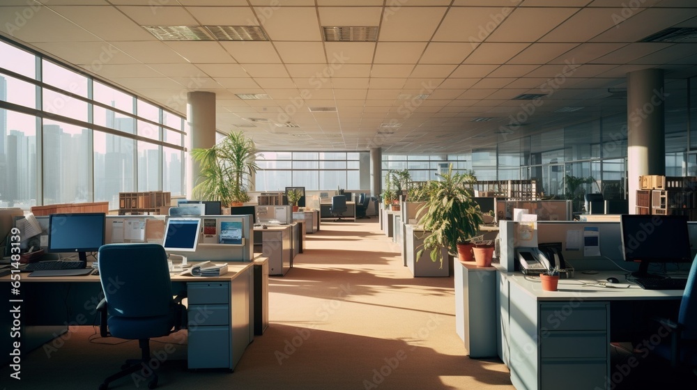 Empty office : Generative AI