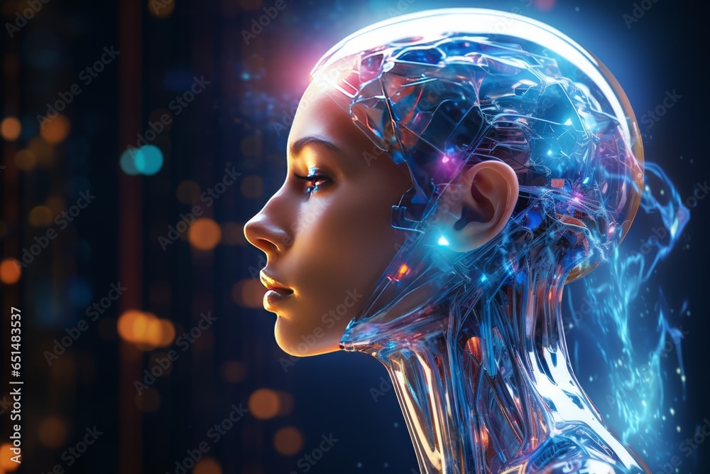 holographic humanistic robot holographic humanistic robot