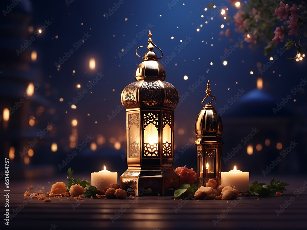 arabic lantern of ramadan celebration background illustration. arabic lantern of ramadan celebration background illustration.