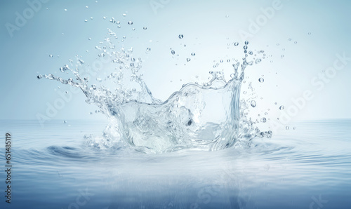 Purity transparency water splashing 