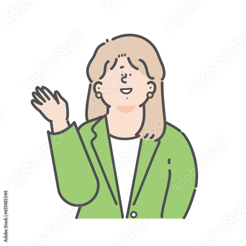 女性のビジネスパーソンのイラスト