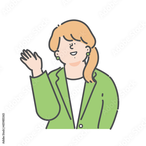 女性のビジネスパーソンのイラスト
