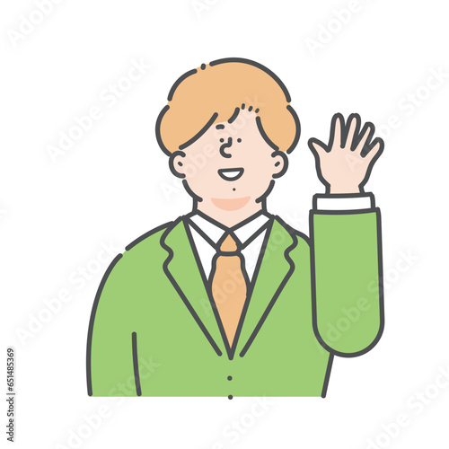 男性のビジネスパーソンのイラスト