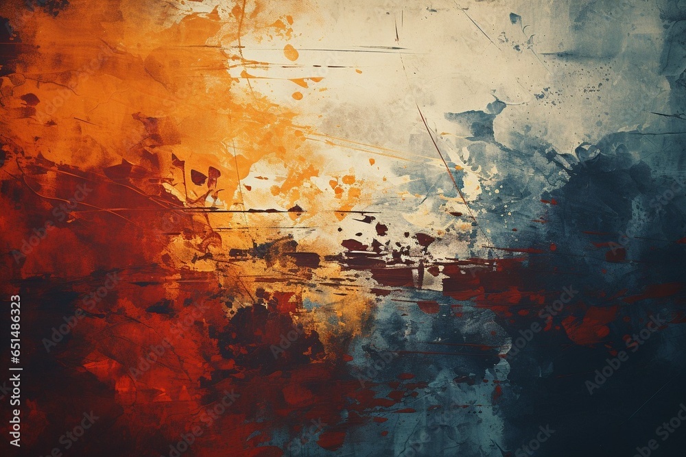 grunge brush strokes background : Generative AI