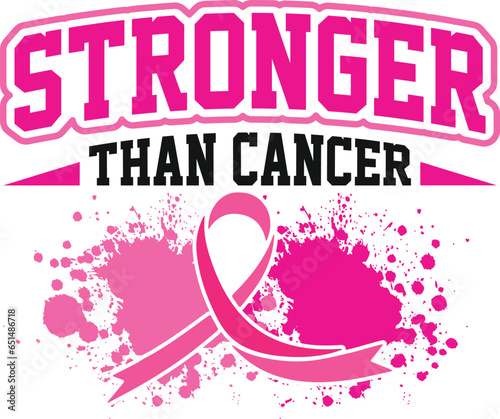 Stronger breast cancer awareness svg