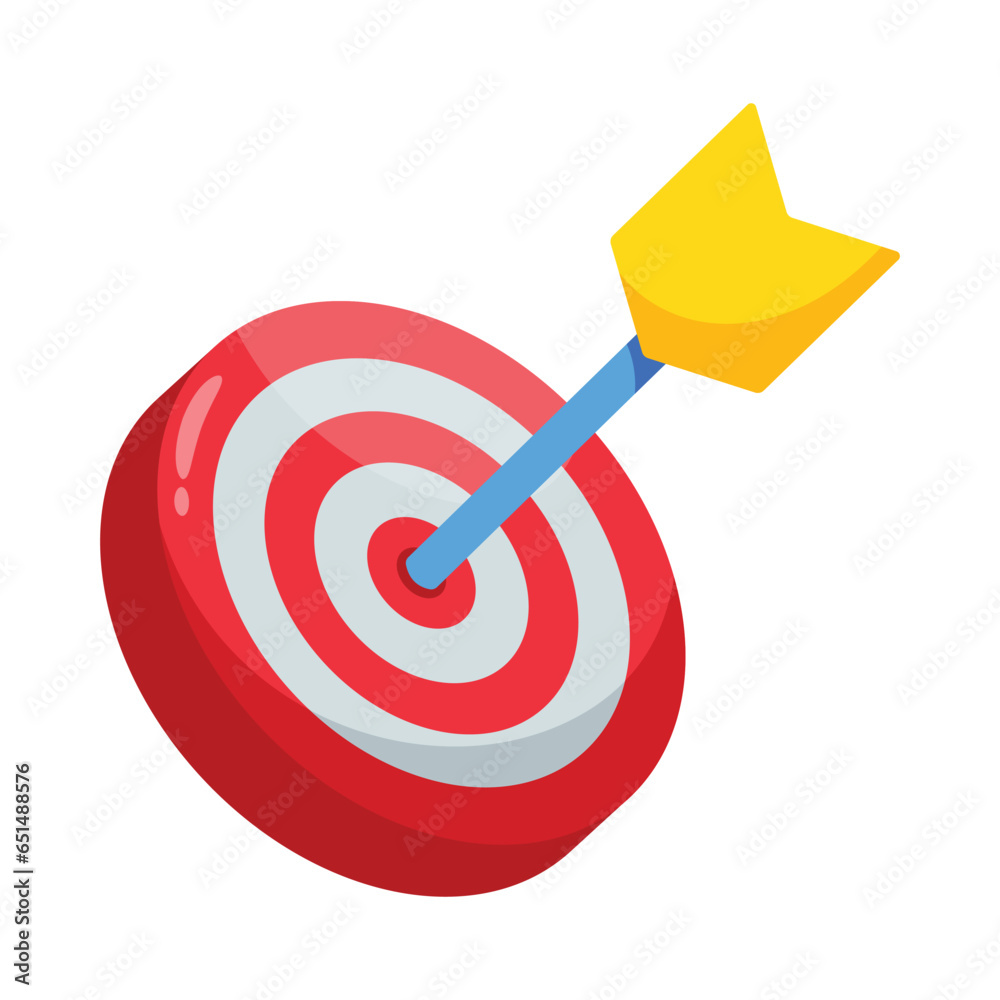 Dartboard vector colorful stickers Icon Design illustration. EPS 10 File