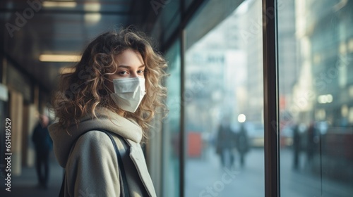 Responsible Individual Wearing Mask in Daily Life