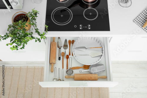Set of utensils for bakery ...