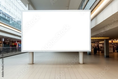 Advertising banner space mockup. Generate Ai