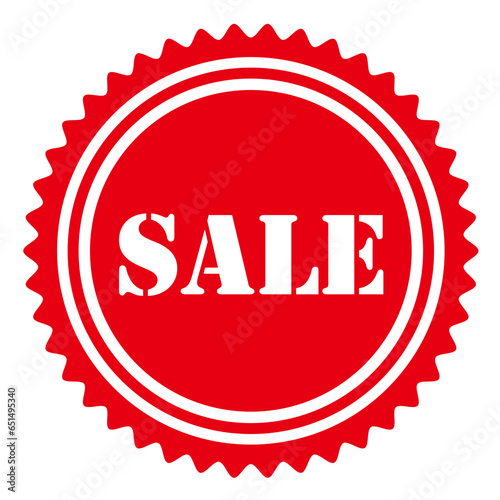 Redefined Discounts: Red 'SALE' Sticker – Adobe Stock