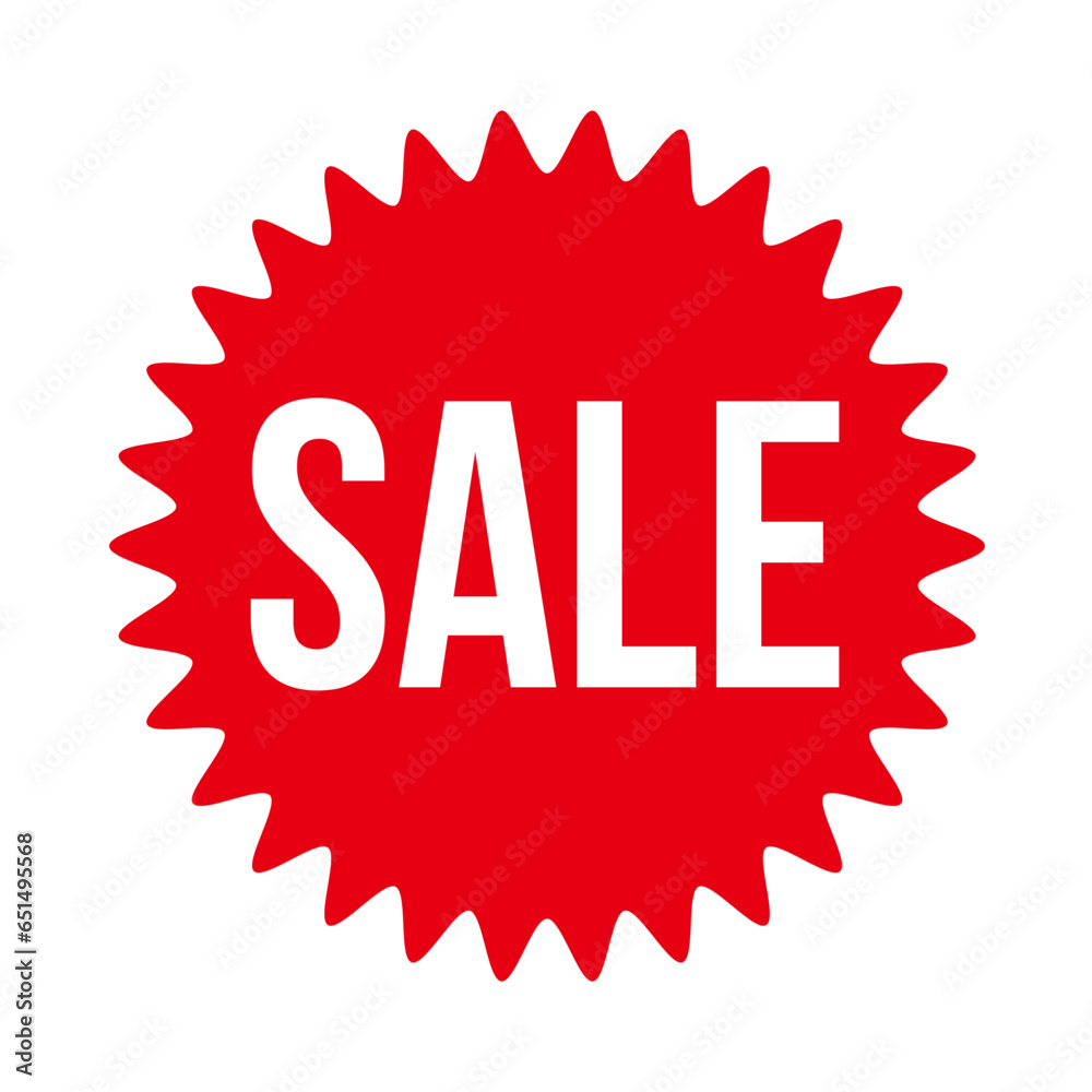 Vibrant red 'SALE' Sticker – Exclusive Adobe Stock Design Vibrant red 'SALE' Sticker – Exclusive Adobe Stock Design