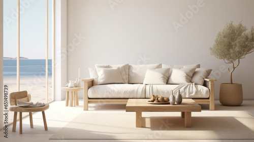 Scandinavian Coastal Minimalism Clean lines meet coastal elements with a white sofa  light wood coffee table  and subtle nautical decor The space feels airy and serene