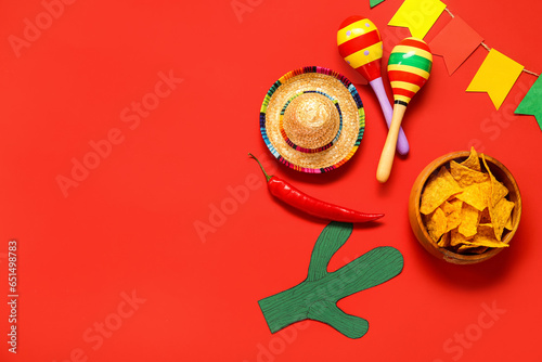 Composition with Mexican sy...