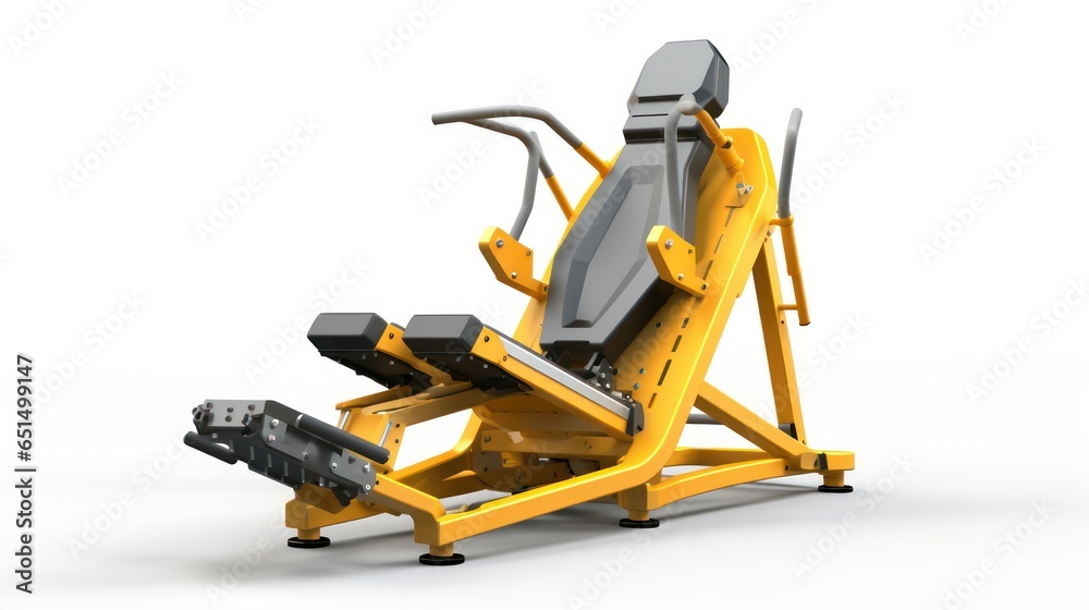 exercise machine on a white background