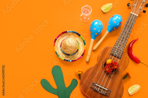Composition with guitar and...