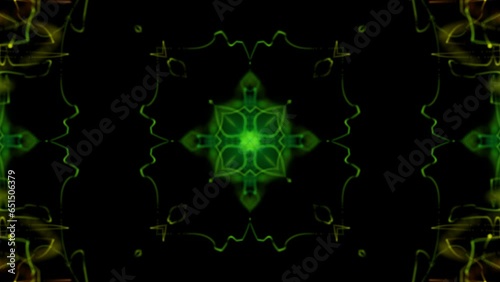 Green vibrant abstract 4k animation
