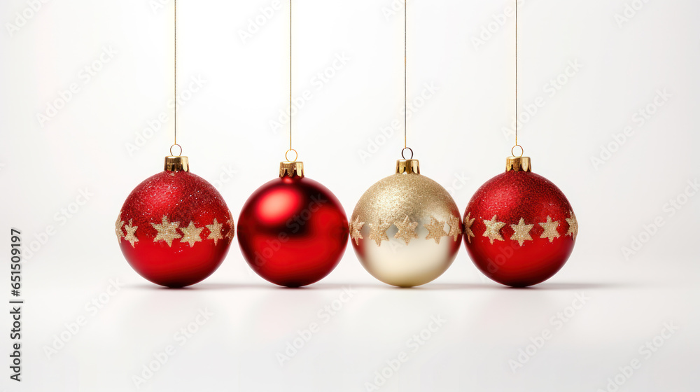 Christmas balls isolated on white background Christmas balls isolated on white background