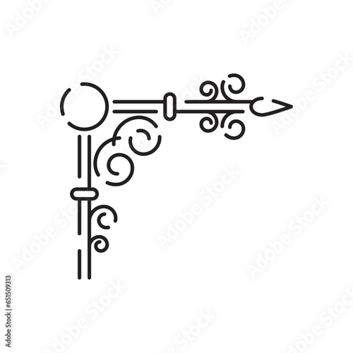 Blacksmith line icon. Sledgehammer icon from general collection. Vector, hammer outline icon isolated on white background. Symbol for web and mobile