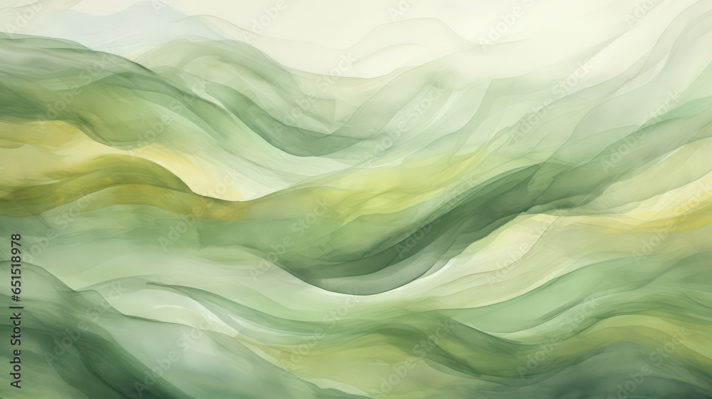 Fotografie Abstract Organic Green Texture Inspired by Meadows