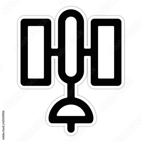 picto logo icones et symbole satellite espace gras relief