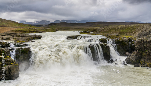 Gygjarfoss Waterfall in Kerlingarfj  ll  Iceland