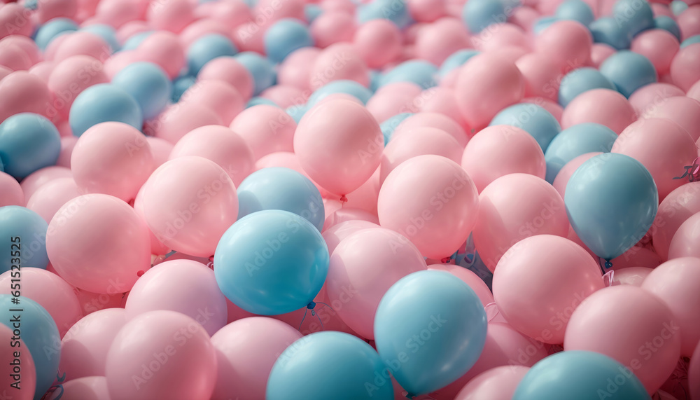 Pastel pink and blue balloons wallpaper background Pastel pink and blue balloons wallpaper background