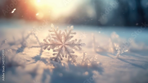 Christmas background with snowflakes. © Hanna