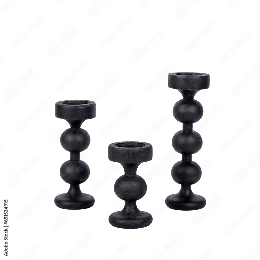 wooden candle holders isolated luxury home decoration accessories wooden candle holders isolated luxury home decoration accessories