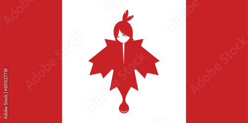 Every Child Matters. National Day for Truth and Reconciliation. Orange T-Shirt Day. 30th September. Vector Illustration.