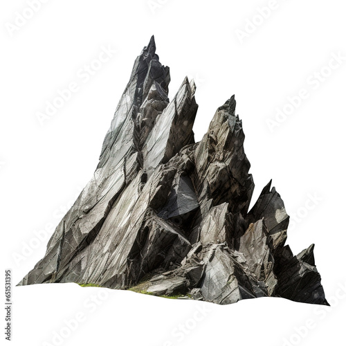 pointed rocks in the mountain isolated on transparent background Remove png, Clipping Path