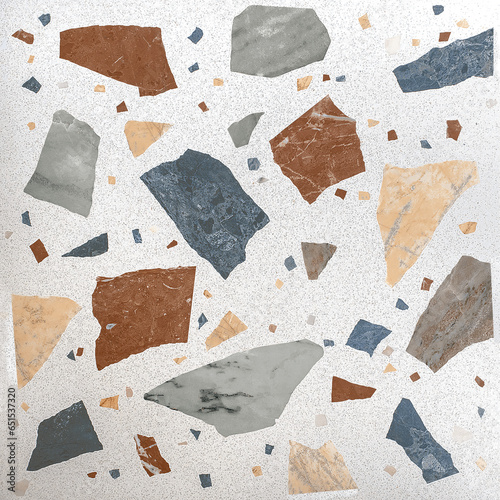Terrazzo texture of stone