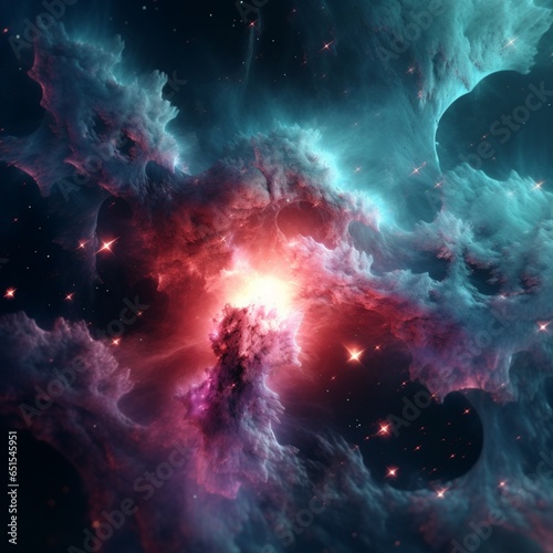 space, nebula, galaxy, star, supernova, universe, astronomy, cosmos, light, deep space, cloud, night, heaven, big bang, ganerative AI © 광택 박