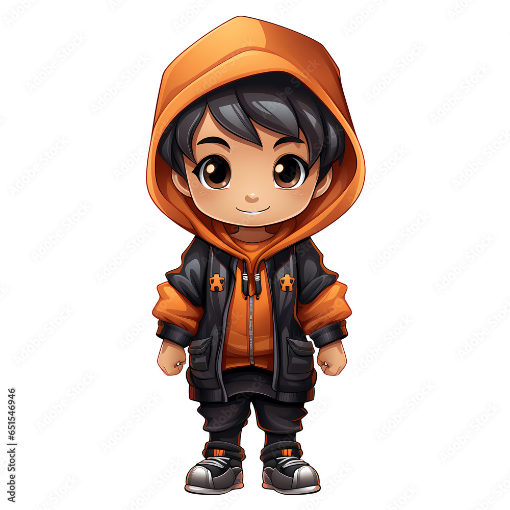 Boy Halloween Clipart Illustration