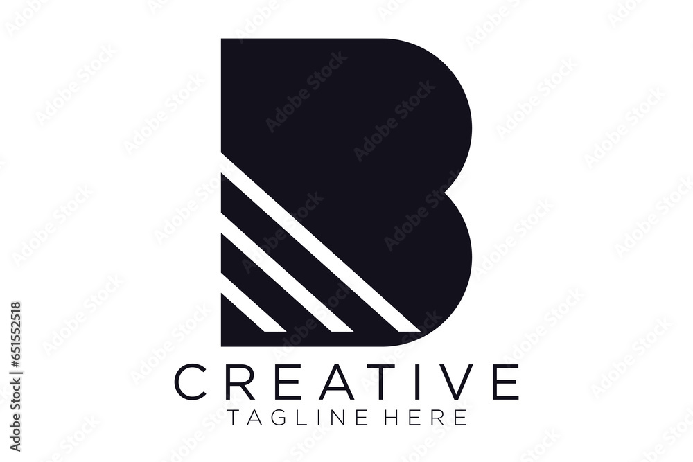 Abstract letter B logo design. icons for business of luxury, elegant, simple Abstract letter B logo design. icons for business of luxury, elegant, simple