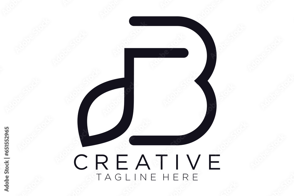 Abstract letter B logo design. icons for business of luxury, elegant, simple Abstract letter B logo design. icons for business of luxury, elegant, simple