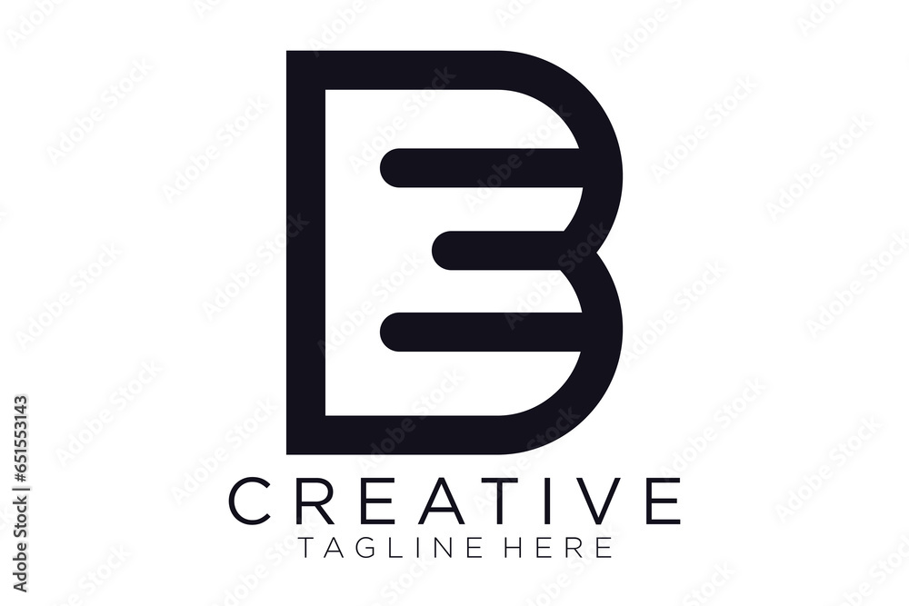 Abstract letter B logo design. icons for business of luxury, elegant, simple Abstract letter B logo design. icons for business of luxury, elegant, simple
