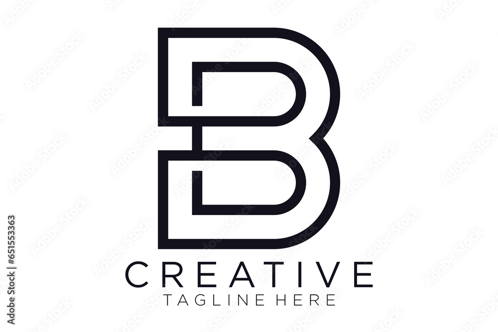 Letter B logo icon design template elements vector Letter B logo icon design template elements vector