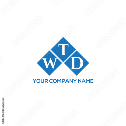Free Download WTD letter logo design on white background. WTD creative initials letter logo concept. WTD letter design. - GFXLoad