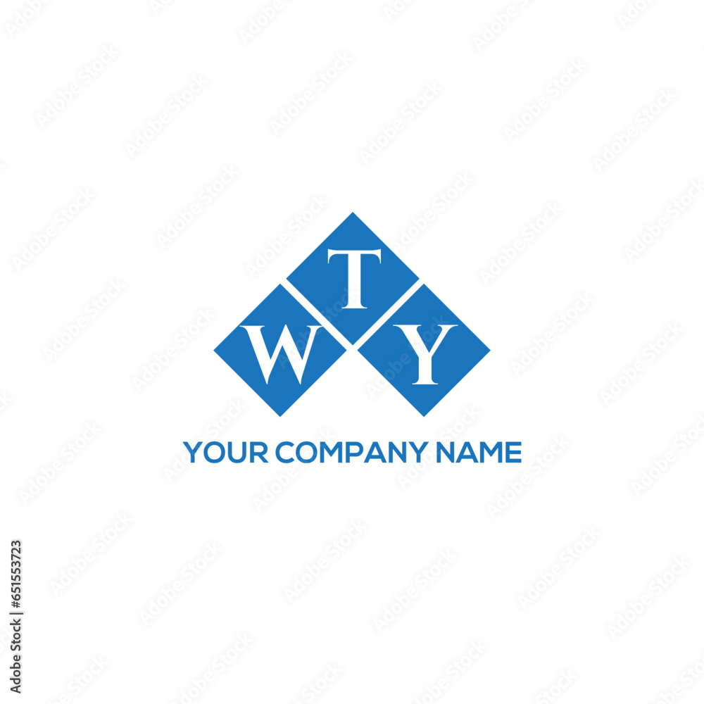 WTY letter logo design on white background. WTY creative initials letter logo concept. WTY letter design. WTY letter logo design on white background. WTY creative initials letter logo concept. WTY letter design.