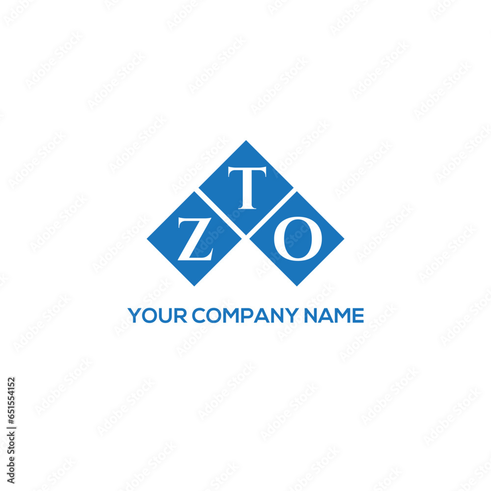 ZTO letter logo design on white background. ZTO creative initials letter logo concept. ZTO letter design.
