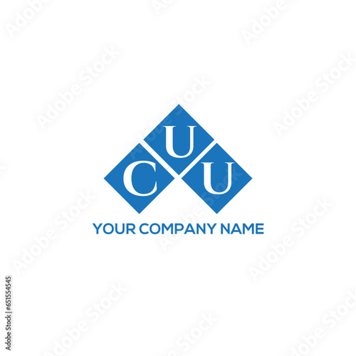 CUU letter logo design on white background. CUU creative initials letter logo concept. CUU letter design.
 photo